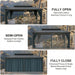 10x15 Hardtop Gazebo Black Flame Retardant Curtain