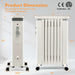 1500W Portable Space Heater with Humidification Box