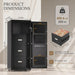 55 in Tall 2-Hour Fireproof Filing Cabinet for Home Office