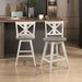 Amsonia Counter Height Swivel Barstool (Set of 2), White