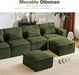 Sleeper Modular Sectional Sofa Couch for Living Room, Modern Sleeper Sofa Bed, Boucle Fabric,Green