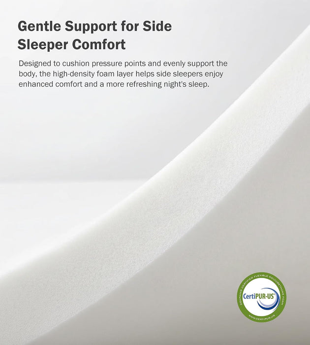 Queen Mattress 14 Inch Hybrid Mattress for Side Sleeper, Medium Plush