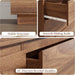 6 Drawer Dresser Walnut, Double Chest of Drawers