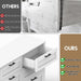 White Dresser for Bedroom, Chest of Drawers, Large Modern Farmhouse Storage for Closet, 8 Drawers Dresser Storage Drawers, 39.3” Tall Wood Clothing Storage with Black Handles