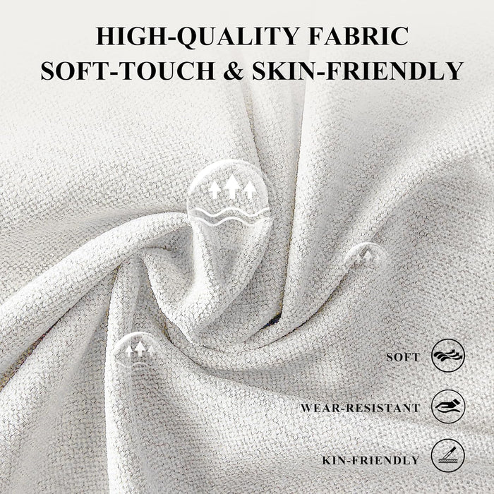 Fabric round Storage Ottoman with Reversible Tray Lid – Multi-Functional Footrest, Hidden Storage, Sturdy & Stylish Small Coffee Table for Living Room, Bedroom, or Entryway(Beige)