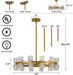Twenty Four Inch Luxurious Golden Crystal Chandelier