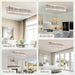 Rectangular Crystal Chandelier 47 Inch Flush Mount