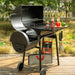 CC1830SC Charcoal Grill Offset Smoker with Cover, 811 Square Inches, Black, Outdoor Camping