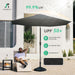 10 Ft Outdoor Patio Umbrella W/Tilt and Crank, Black