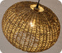 19.7In Rattan Light Coastal Pendant Lights Brown Wicker Chandelier