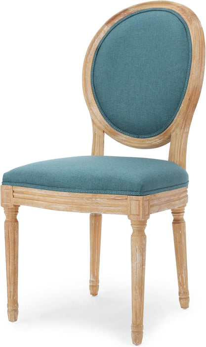 Phinnaeus Fabric Dining Chairs, 2-Pcs Set, Dark Teal