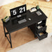 39.3" Desk with Drawers,Small Computer Desk for Home Office,Black