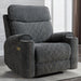 Classic Power Recliner Sofa with Cup Holders and Double Layer Backrest