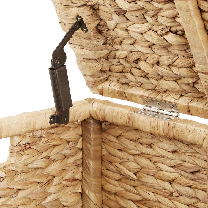 ThirtyInch Water Hyacinth Handwoven Storage Chest Lid