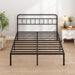 Full Bed Frame with Classin Headboard, Black