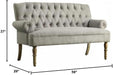 Dove Gray Loveseat Sofa for Living Room