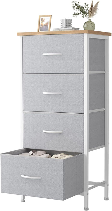 4 Storage Drawer Dresser, Storage Cabinet, Clothes Organizer