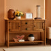 Brown Rustic Wood Sideboard 46Inch Storage Cabinet