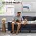 Grey Chenille 74.8 Inch Luxurious Contemporary Sofa