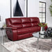 Coaster Home Furnishings - Camila - Fabric - Upholstered Motion Reclining Sofa with Wall-Hugger Design, Padded Armrests and Plump Cushions - Living Room - 30-Inch - Red - 610241