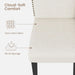7-Piece 78.7″Dining Table Set with 6 Upholstered Dining Chairs