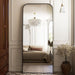 28"X71" Full Length Mirror Floor Mirrors Freestanding Hanging or Leaning Large Mirrors Full Body Mirror with Stand for Cloakroom, Bedroom, Living Room, Black