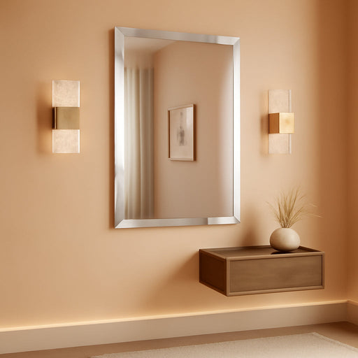 Bathroom Vanity Mirror Frameless with 1" Beveled Edge 24X36 In