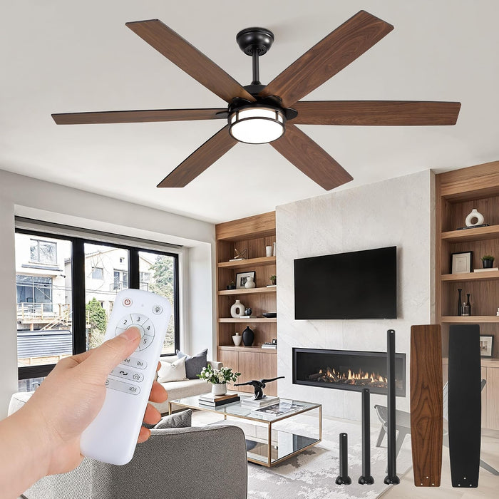 60 Inch Contemporary Ceiling Fan Silent Performance
