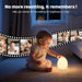 Night Light for Kids, Baby Egg Light for Nursery, 7 Colors Changing & Stepless Dimming, Soft Silicone Touch Night Lamp with 1 Hour Timer, Rechargeable Nursery Night for Breastfeeding