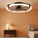 Black Bladeless Ceiling Fan With Smart Lighting Control