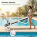 Lounge Chair Outdoor Set of 2 W/Armrest for Poolside, Khaki