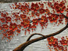 - Hand-Painted Oil Painting on Canvas Texture Palette Knife Red Flowers Paintings Modern Home Decor Wall Art Painting Colorful 3D Flowers Tree Paintings Ready to Hang 24X48Inch