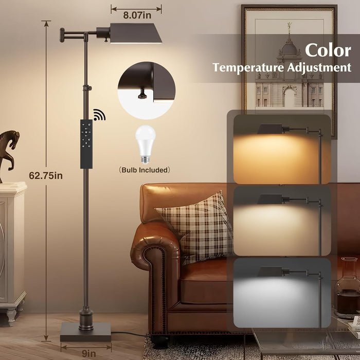 Bronze Height Adjustable Color Temperature Floor Lamp