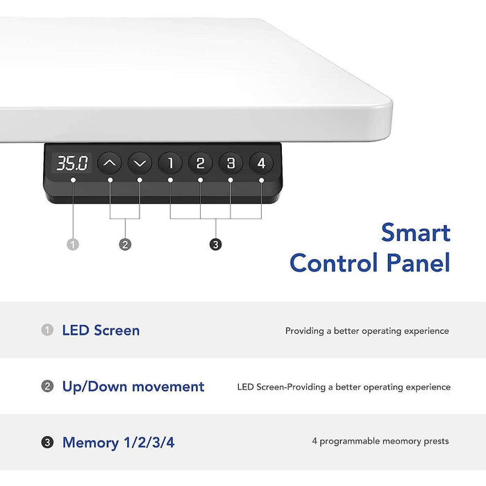 Ergonomic Electric Standing Desk with Memory Controller
