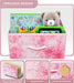 Dresser with 8 Drawers - Furniture Storage Chest Tower Unit for Bedroom, Hallway, Closet, Office Organization - Steel Frame, Wood Top, Easy Pull Fabric Bins (8-Drawer, Pink)