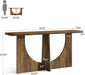 Console Table for Entryway, 71-Inch Farmhouse Entryway Table with Sturdy Geometric Frame, Extra Long Sofa Console behind the Couch for Living Room, Foyer, Entrance, Rustic Brown