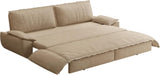 Queen Size Premium Convertible Sofabed Camel Corduroy