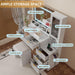 FortyThreePointThreeInch White Vanity Desk With LED Mirror