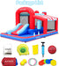 Airmyfun Inflatable Bounce House with Slide, Jumping Castle with Blower,Children Outdoor Playhouse with Jumping Ball