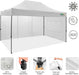 10x15 Ft Pop Up Canopy Tent WaterproofHeavyDutyOutdoorShelter4Sidewalls