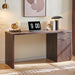 60-Inch Classic Dark Walnut Executive-Grade Desk Study