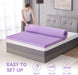 2 Inch Egg Crate Memory Foam Mattress Topper, Twin Size