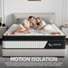 12 Inch Queen Mattress in a Box，White，Medium Firm Feel，Individually Wrapped Coils for Motion Isolation and Breathable Fire-Resistant Knit Cover, Certipur-Us Certified Foam
