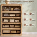 46" Tall Transitional 5-Drawer Dresser for Bedroom, Pale Honey Oak