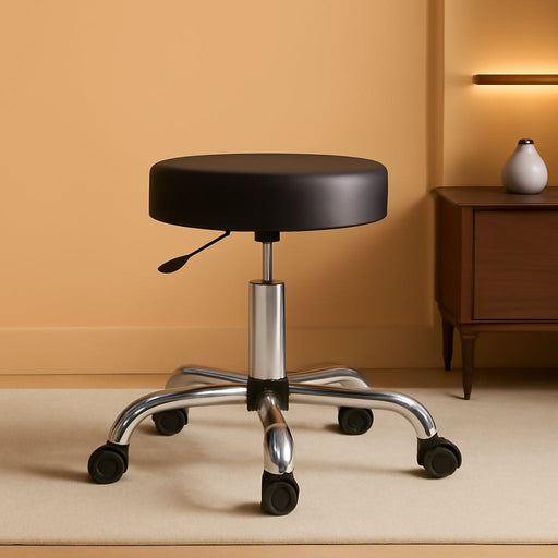 Boss Be Well Armless Medical Spa Professional Stool, Black (B240-BK)