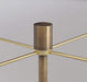 Stowe Floor Lamp with Antique Brass Finish, Modern Style, 61" Height, 19" Width, 19" Depth