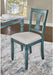 Furniture Willow, Teal Blue, Set of 2 Side Chair,