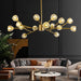 39”Gold Chandeliers for Dining Room 15-Light Sputnik Chandelier