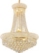 Gold Empire Crystal Chandelier 24Inch Lighting Fixture