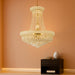 Gold Empire Crystal Chandelier 24Inch Lighting Fixture